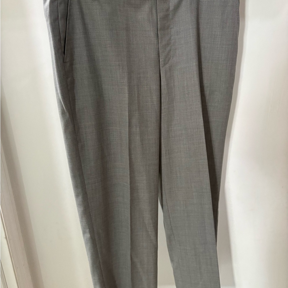 Men’s Light Gray Dress Pants Made in Italy by Gino Matteo 37 Inch Waist